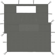 2x Gazebo Sidewalls with Windows Anthracite Waterproof Party Tent Panels