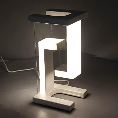 Magnetic Levitation Desk Lamp White 3-Level Stepless Dimming Touch LED