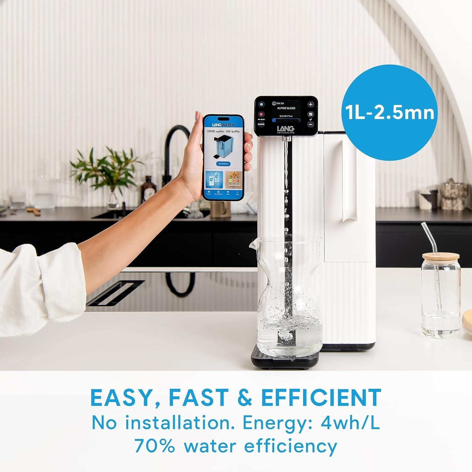 Countertop RO Water Filter Hot Water Alkaline Mineral System
