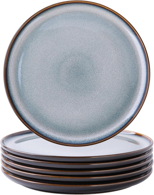 6x Large Dinner Plates 27cm Scratch Resistant Stoneware Pasta Salad Plates