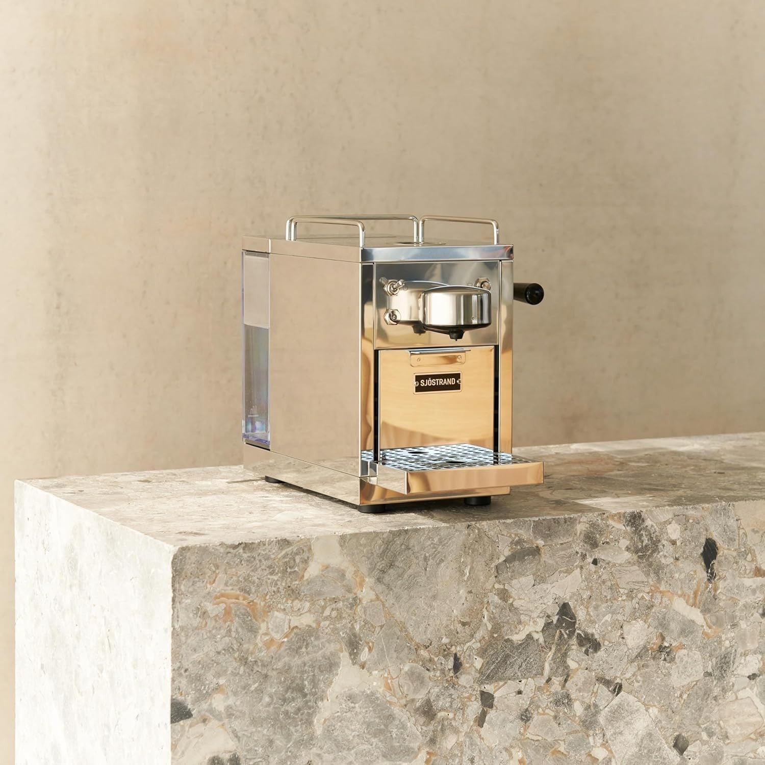 Stainless Steel Capsule Coffee Machine | 19-Bar Pressure, 1.2L Tank Size