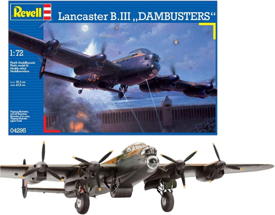 1:72 Scale Lancaster B.III DAMBUSTERS Model Kit Unpainted Plastic Aircraft