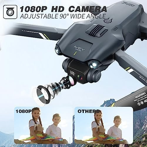 Mini RC Drone with 1080P Camera, App Control, 360° Flips, Headless Mode