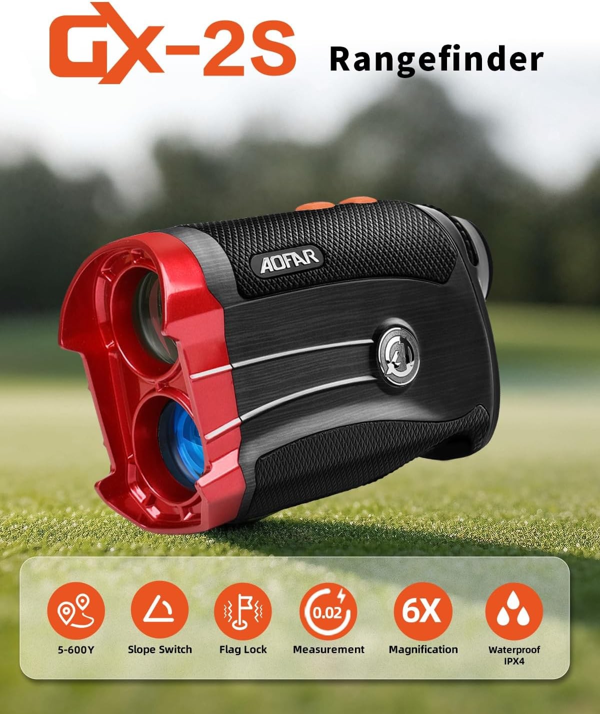 Golf Laser Rangefinder 1000 Yards Slope Angle Flag Lock Vibration
