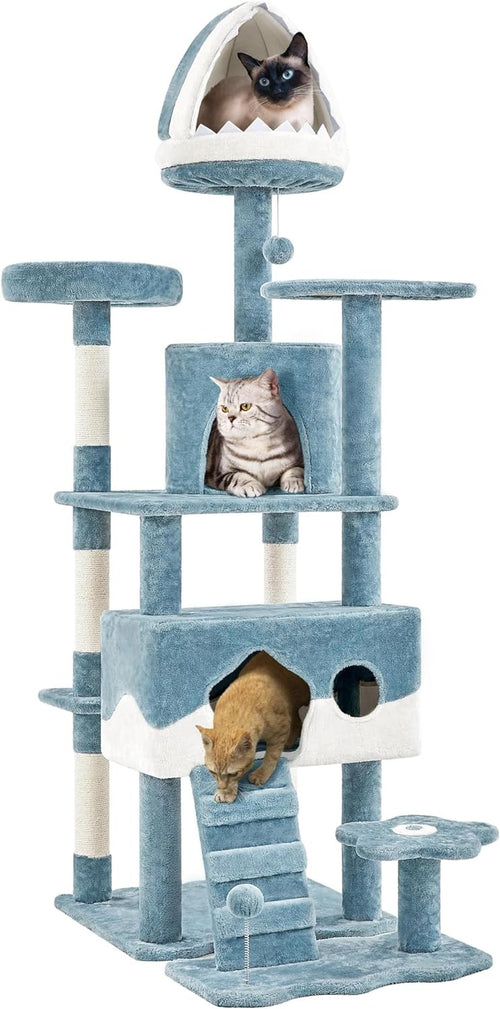 184cm Tall Cat Tree Tower Multi-Level Condo Scratching Posts Large Cats