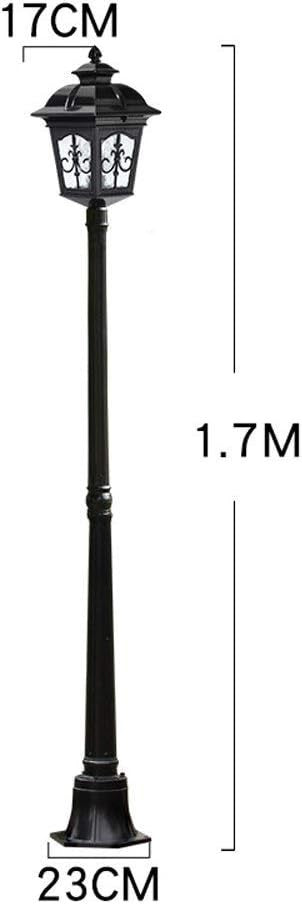 Vintage Outdoor Lamp Post, IP55 Waterproof Garden Light, Antique Black, 170CM