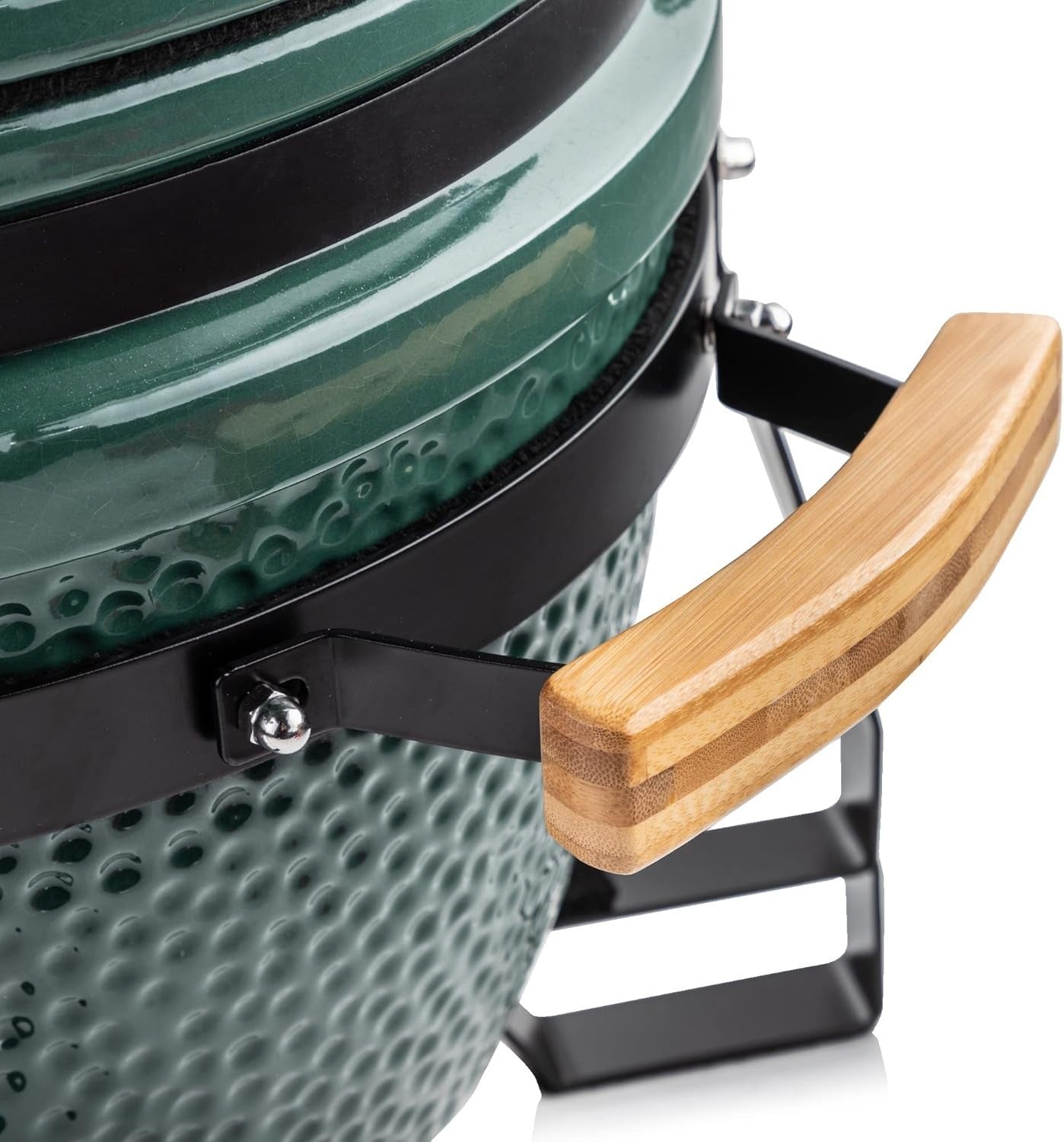 Ceramic Charcoal BBQ Grill with Stand & Cover – Green Kamado Egg Smoker