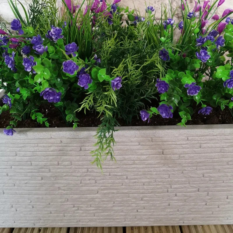 Stone Slate Effect Garden Trough Planter 60cm Indoor Outdoor Frostproof