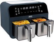 Dual Basket Air Fryer 8L 2400W Oil Free Digital Sync Finish Family Size