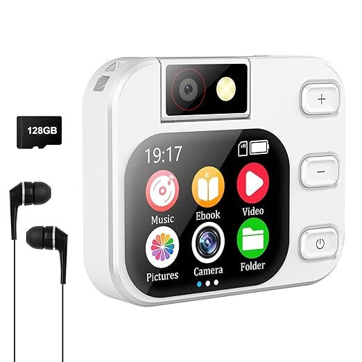 Bluetooth 5.4 MP3 Player 128GB Touch Screen HiFi w/ Camera