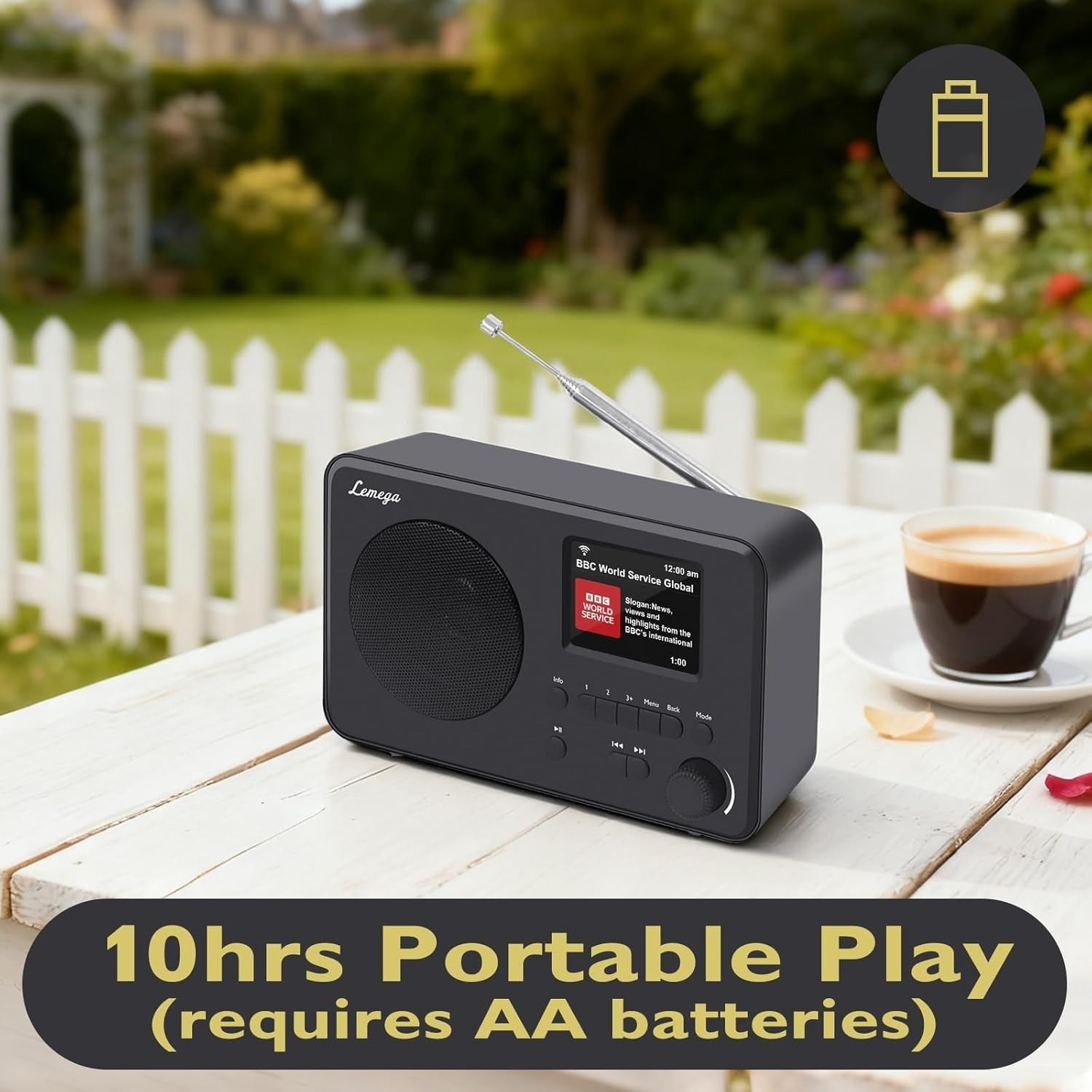 Internet Radio DAB+ FM Bluetooth 150 Presets Alarm Clock