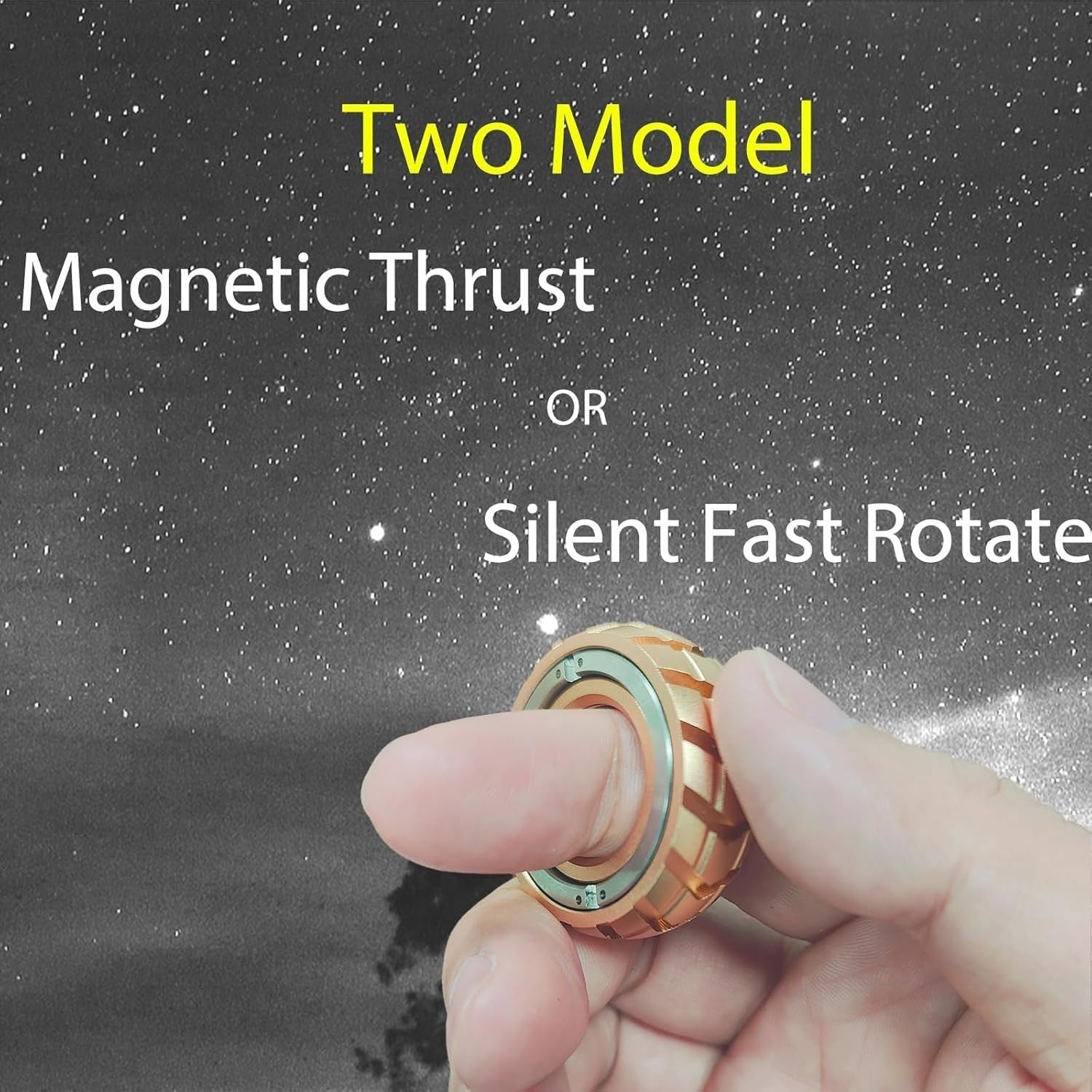 Magnetic Fidget Ring Metal Slider Stress Relief Focus Toy Pocket EDC