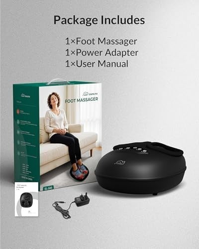Shiatsu Foot Massager with Heat, Deep Kneading & Compression for Home