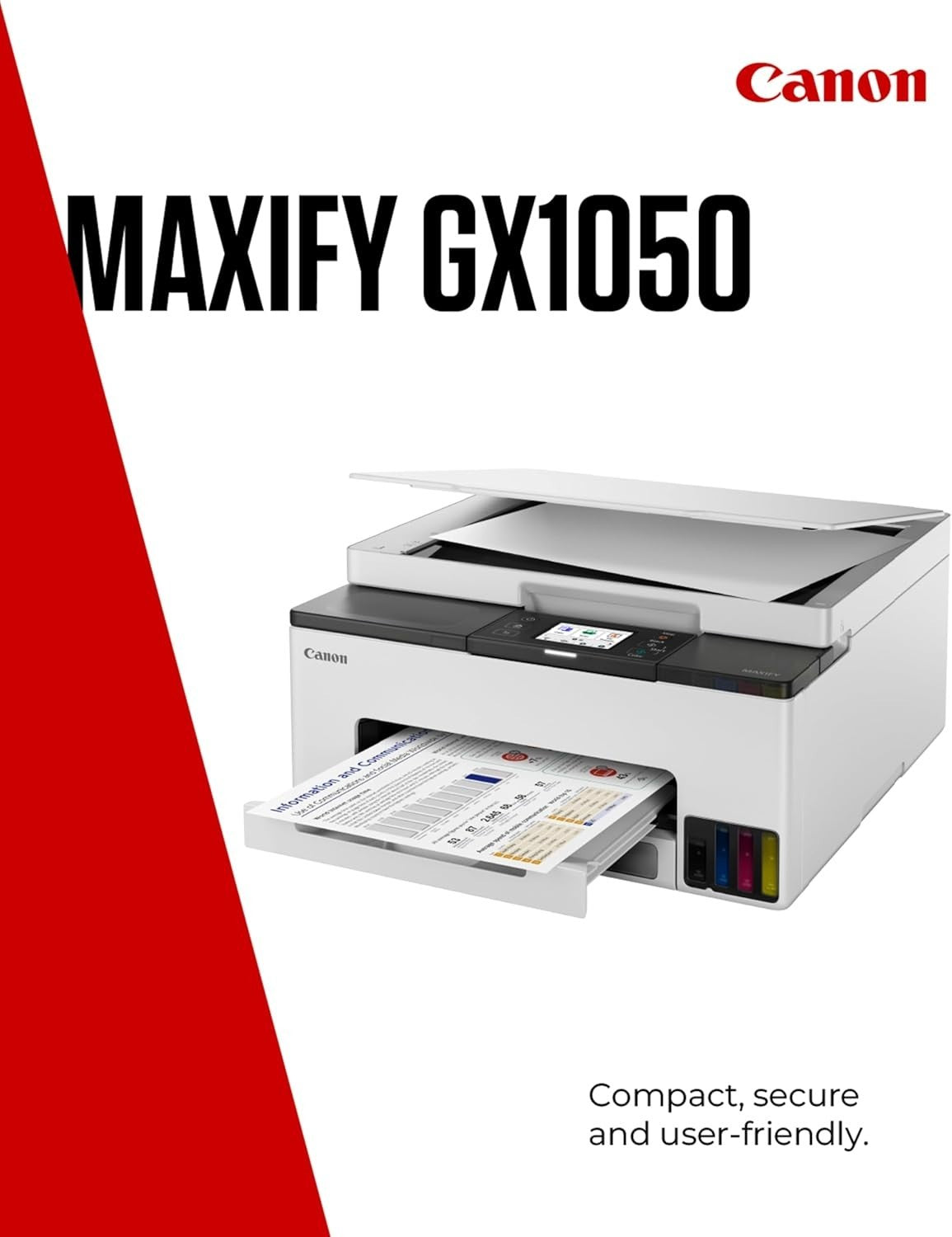 Colour MegaTank Printer A4 WiFi Auto-Duplex Refillable Ink 250-Sheet