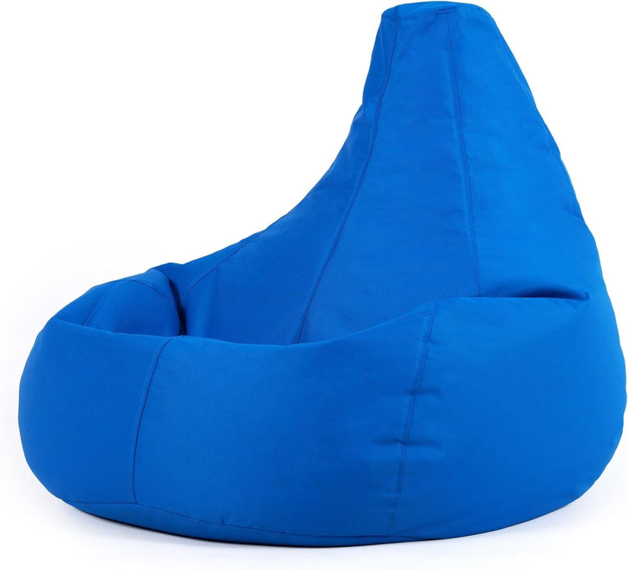 Blue Gaming Bean Bag Chair | Waterproof Recliner Seat Indoor Outdoor Use