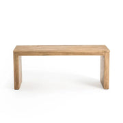 Solid Pine Wooden Dining Bench Seat 2 Seater Rustic Hallway Entryway