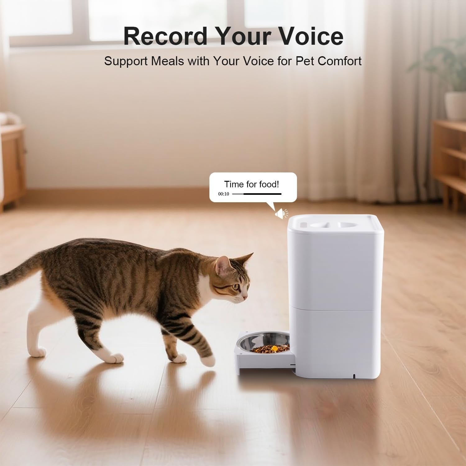 2 in 1 WiFi Automatic Cat Feeder Water Fountain 5L Food 3L Water