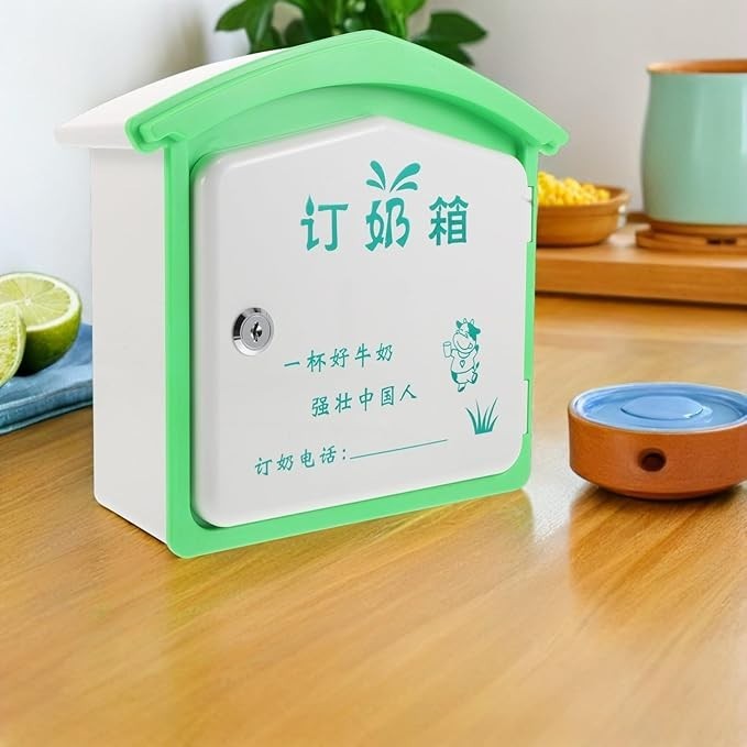 Wall Mounted Milk Box Outdoor Lockable Storage Weatherproof Aluminium Case