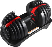 24kg Adjustable Dumbbell 15-in-1 Quick Dial Space Saving Home Gym Weight