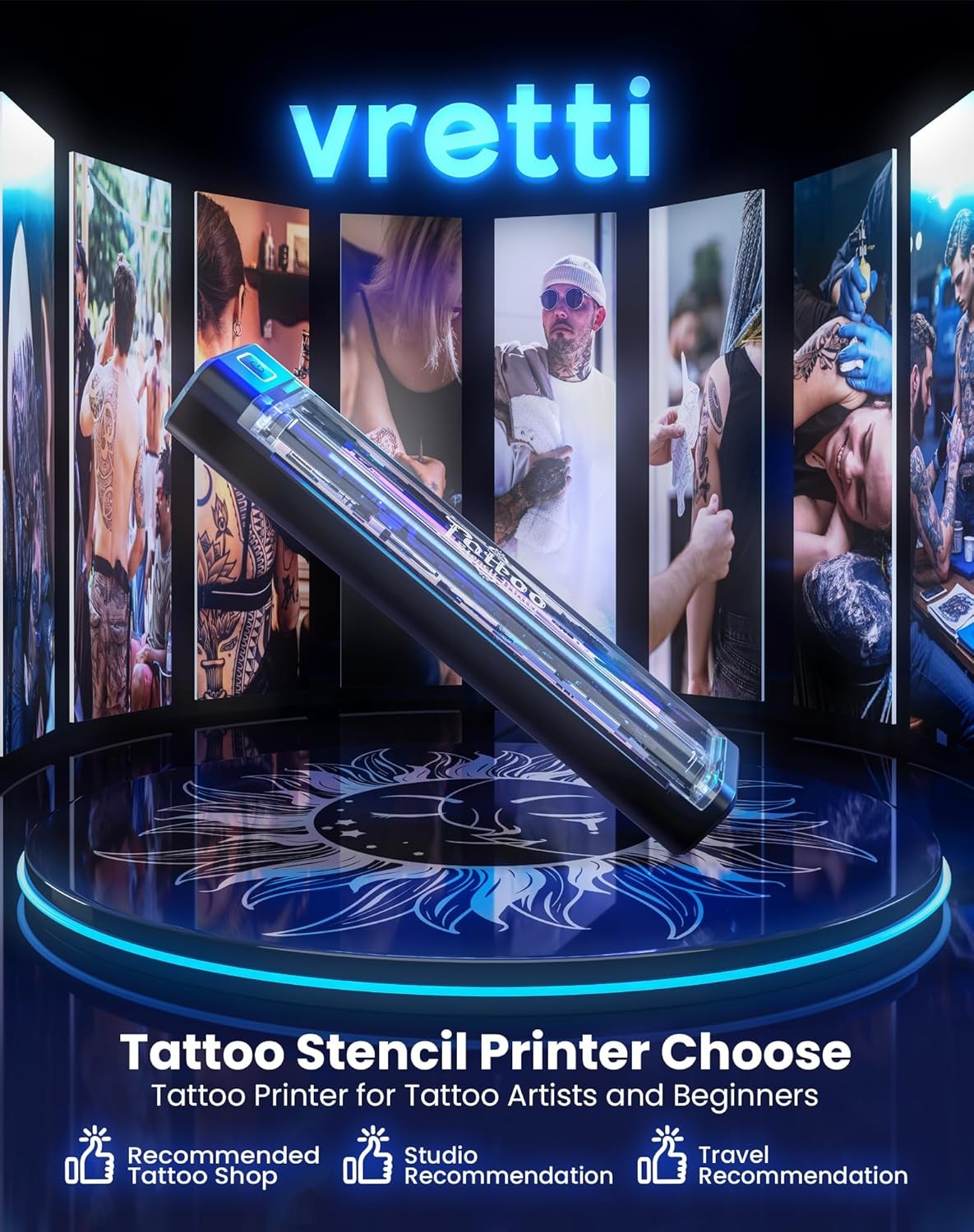 Tattoo Stencil Printer Portable Bluetooth Thermal iOS Android