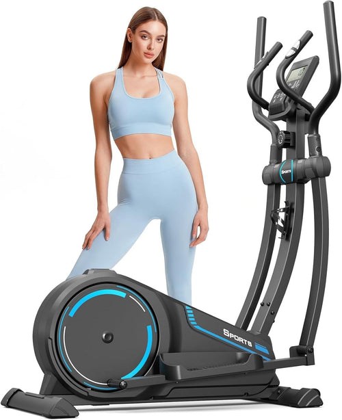 Ultra-Quiet Elliptical Cross Trainer 16-Level Magnetic Resistance Home Gym