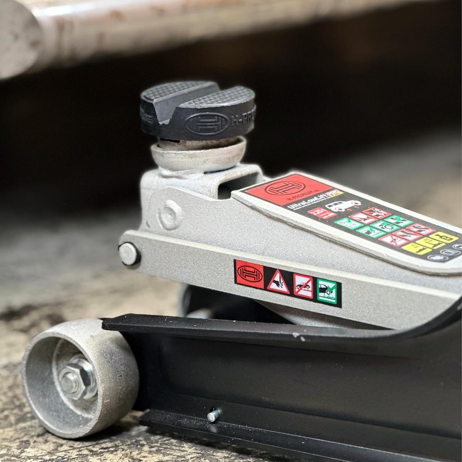 2.25 Ton Low Profile Trolley Jack Hydraulic 85–380mm w/ V-Groove Pad Heavy Duty