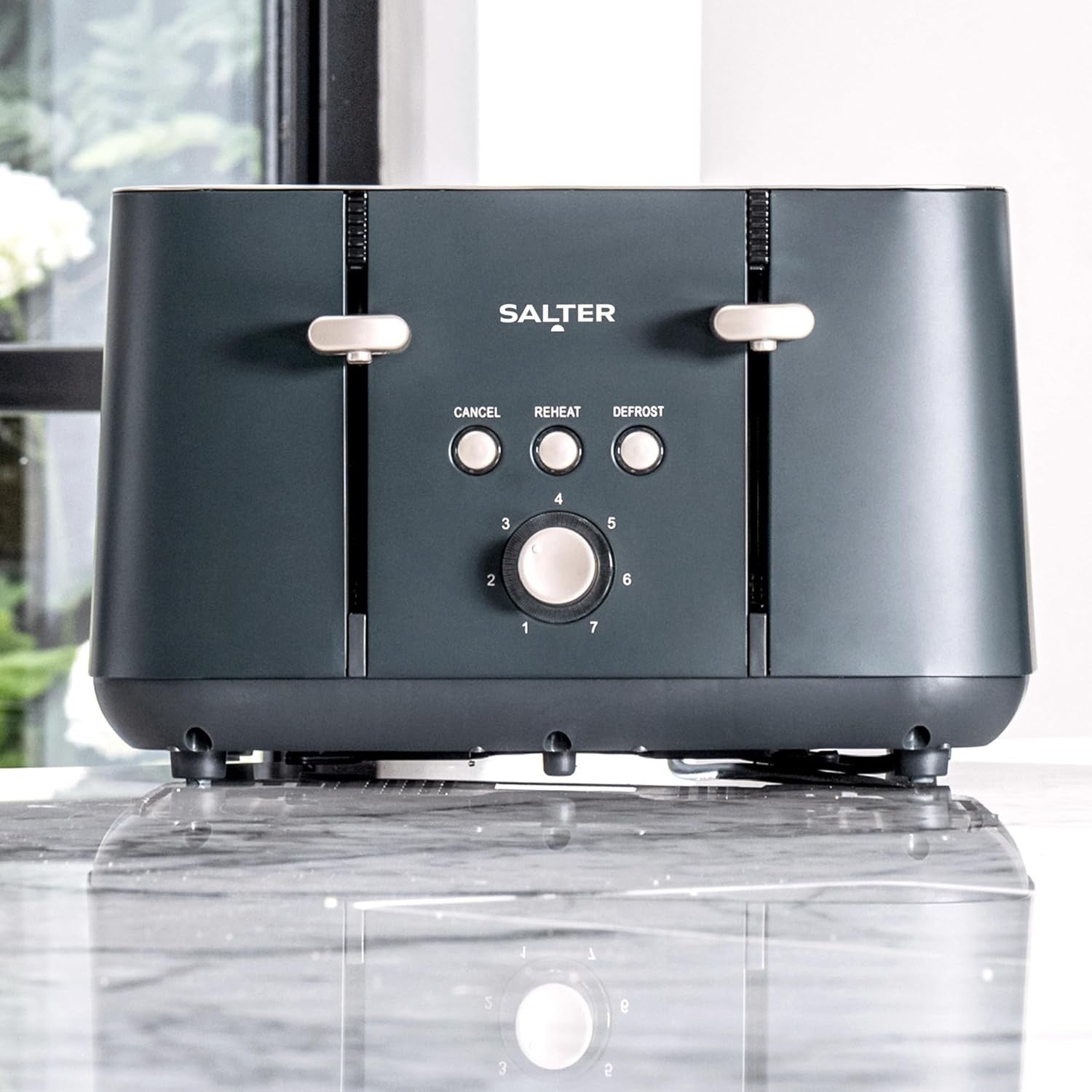 3pc Blue Kitchen Set 20L Microwave 1.7L Kettle 4 Slice Toaster