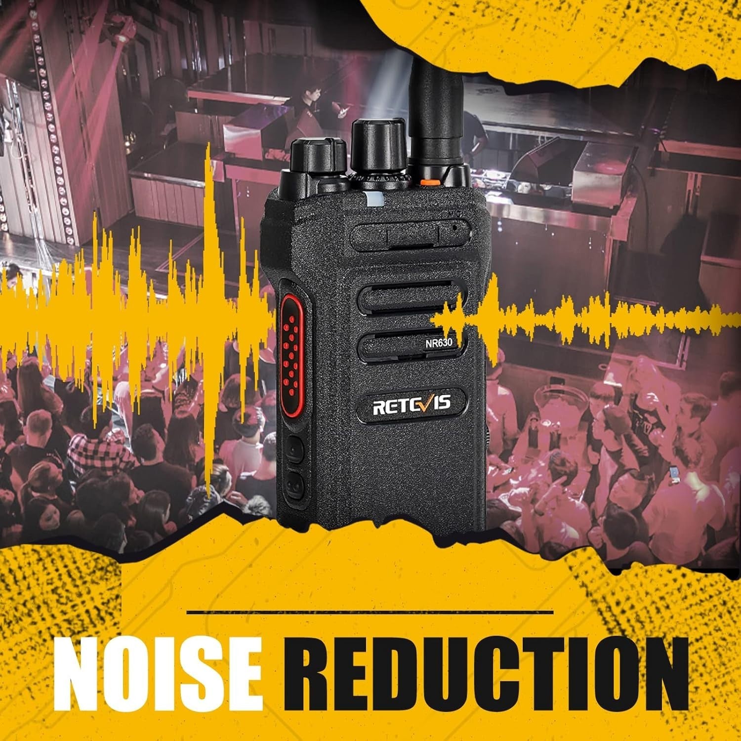 IP67 Waterproof Walkie Talkies 2 Pack Long Range 2800mAh Group Call