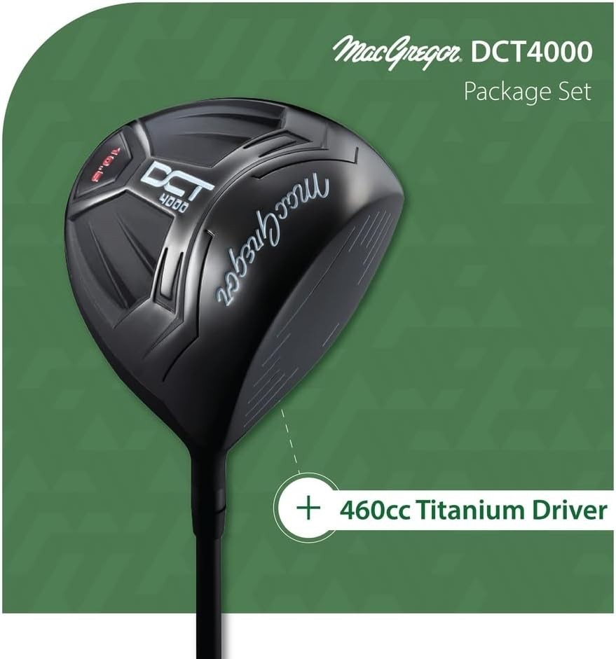 Mens Left Hand Golf Club Set 460cc Driver Hybrids Irons Regular Flex