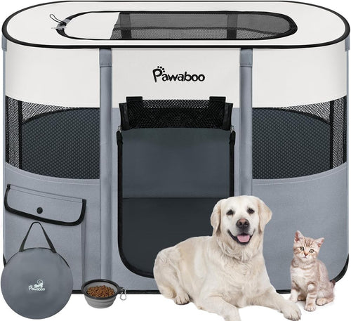 Foldable Portable Pet Playpen 90x70x60cm Waterproof Indoor Outdoor Cage