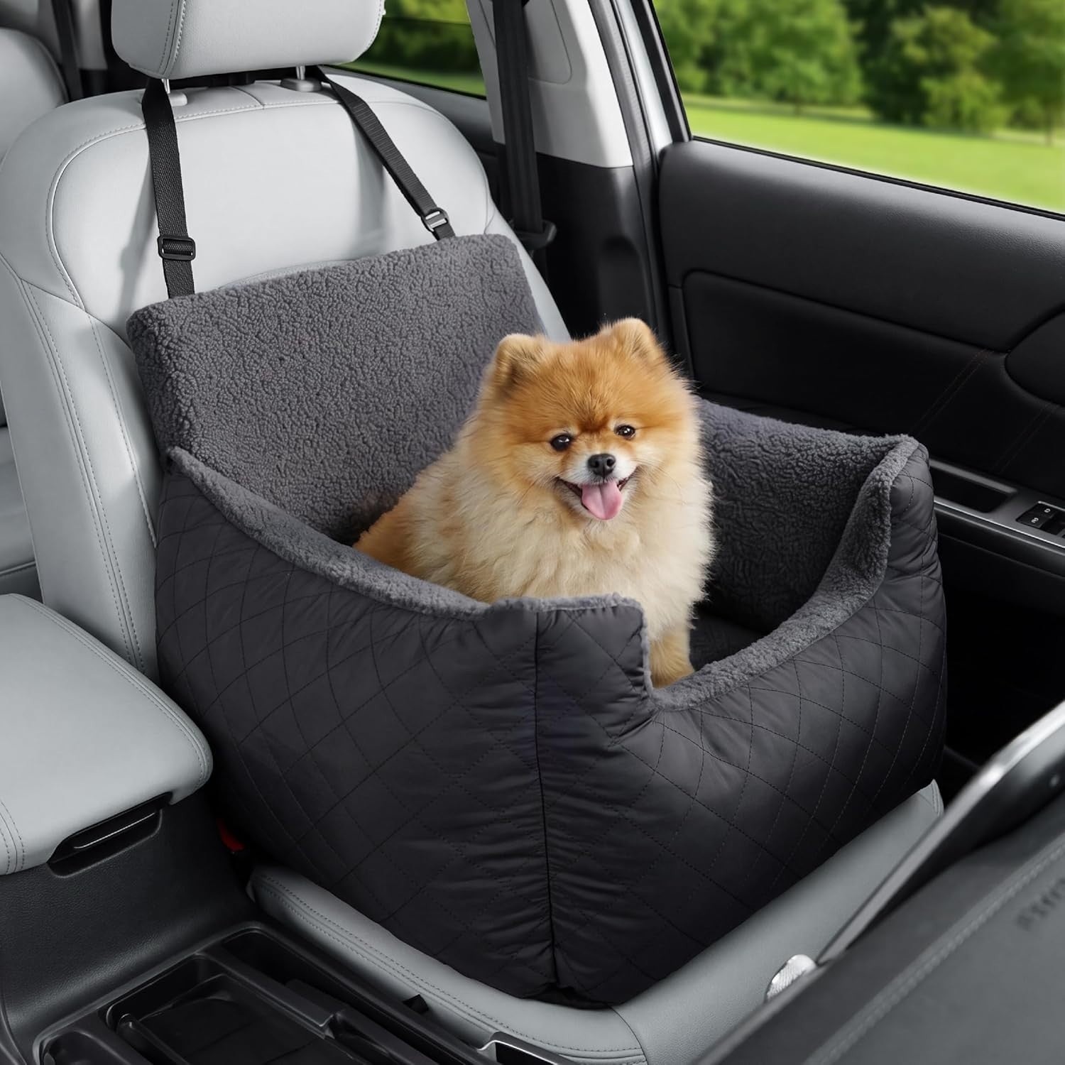 Waterproof Dog Car Seat Booster Bed Travel Carrier Leash Small Dogs