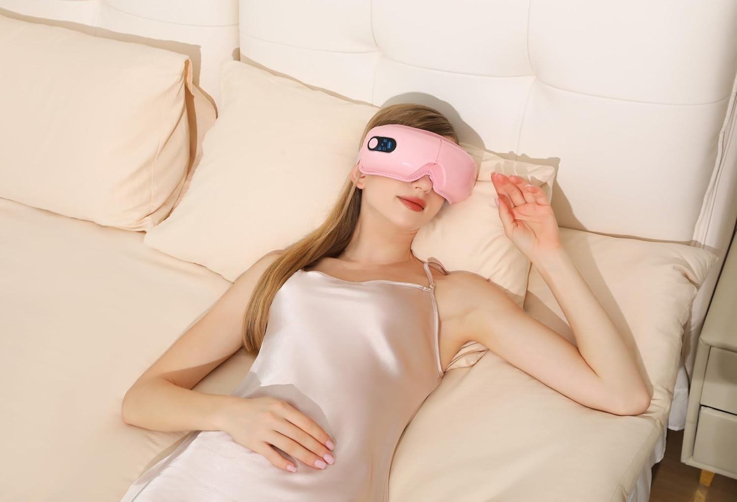 Heated Eye Massager Airbag Kneading Vibration Bluetooth