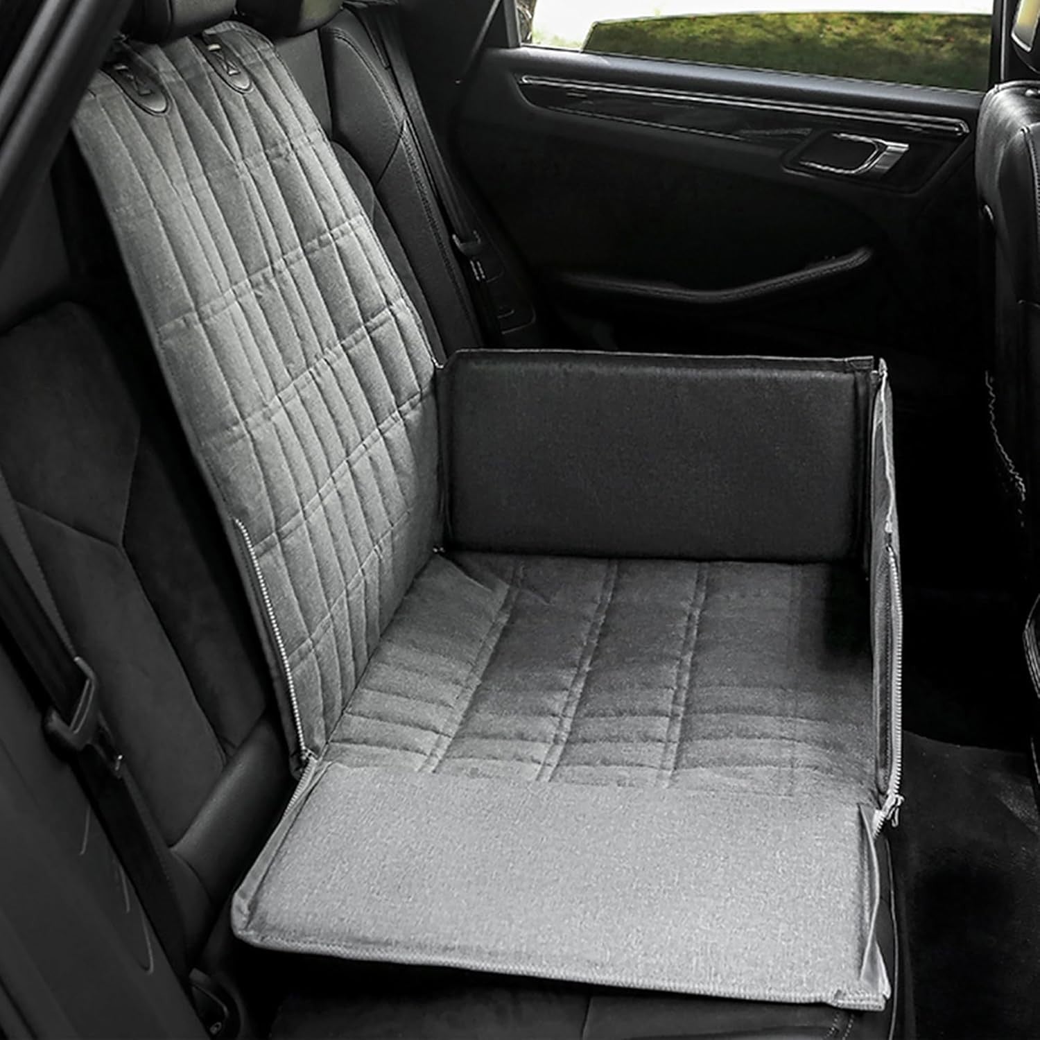 Waterproof Dog Car Seat Cover Back Seat Protector Anti Slip Grey