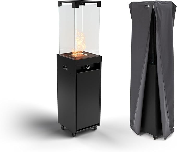 Outdoor Gas Patio Heater 8kW Smokeless Propane Fireplace Freestanding