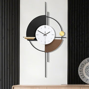 Large Modern Metal Wall Clock 45×79cm Silent Digital Decor for Living Room Hallw