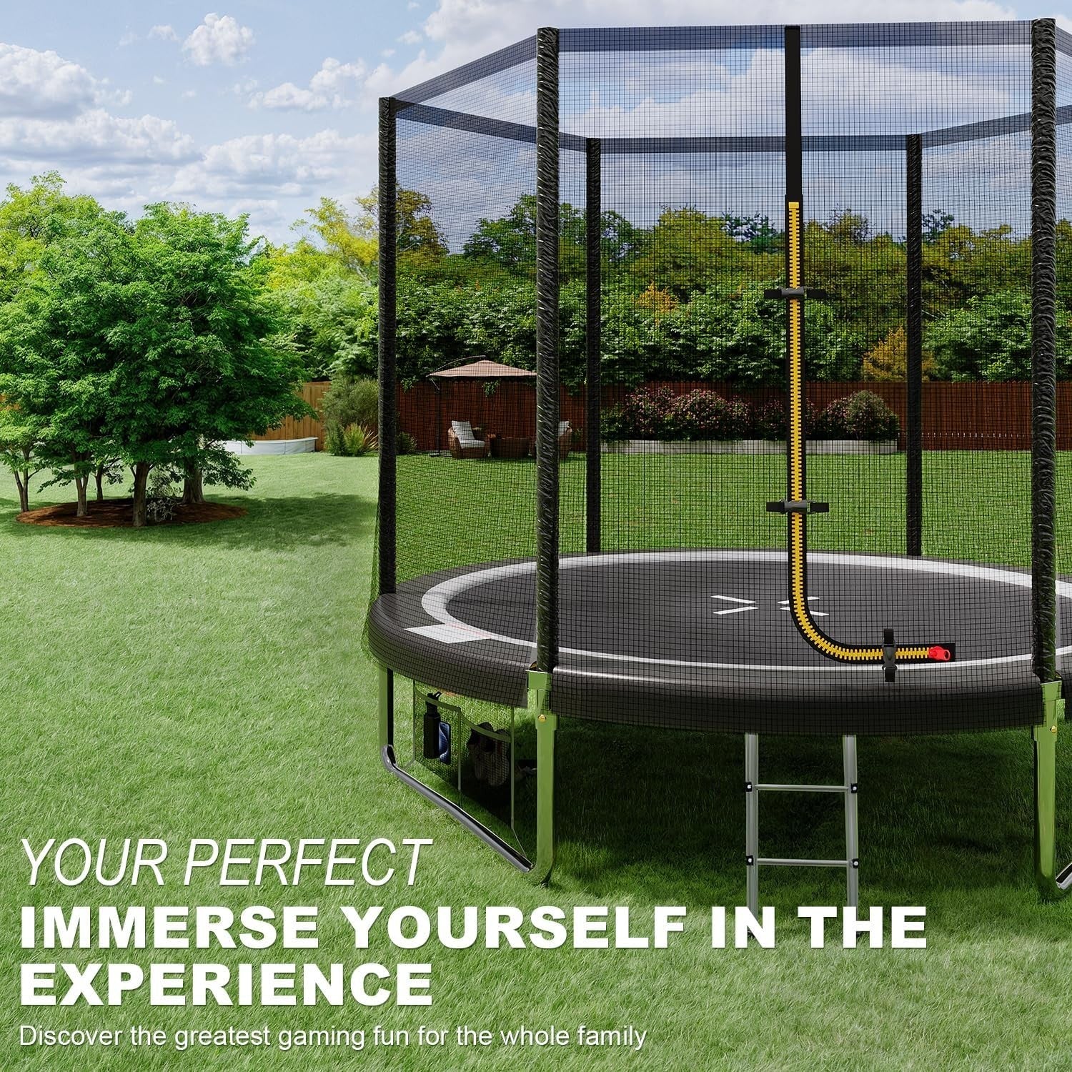 7.5ft Outdoor Garden Trampoline for Kids Round Jumping Trampoline
