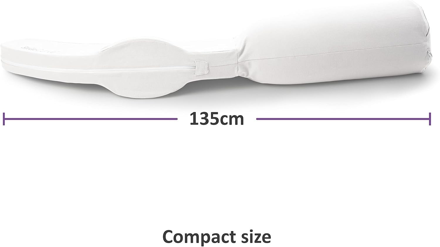 Pregnancy Pillow Curved Body Support Full Length Side Sleeper Washable