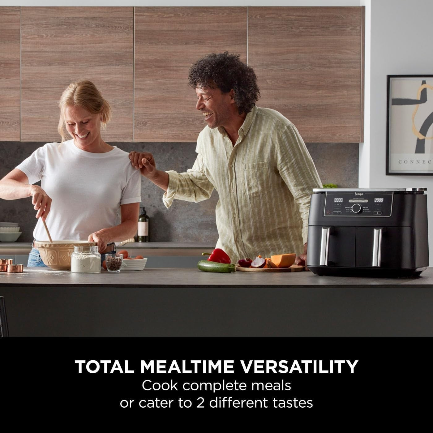 Dual Zone Digital Air Fryer 9.5L | 6-in-1 | Extra-Large Capacity No-Oil Cooking