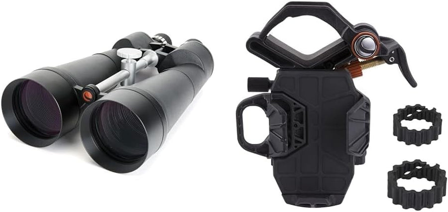 25x100 High Power Astronomy Binoculars HD Long Range + Smartphone Adapter