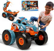 Transforming Monster RC Truck 1:12 – Launcher Mode w/ Mini Car, 360° Stunts