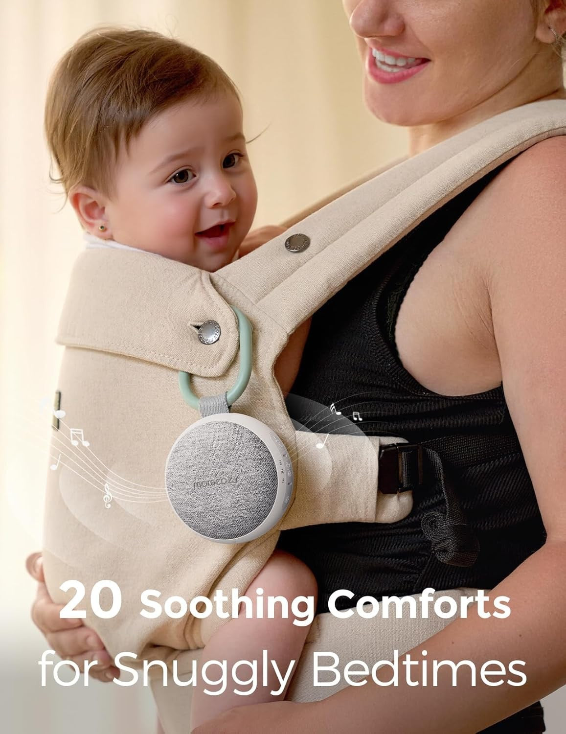 Portable White Noise Machine for Baby – 20 Soothing Sounds & Night Light