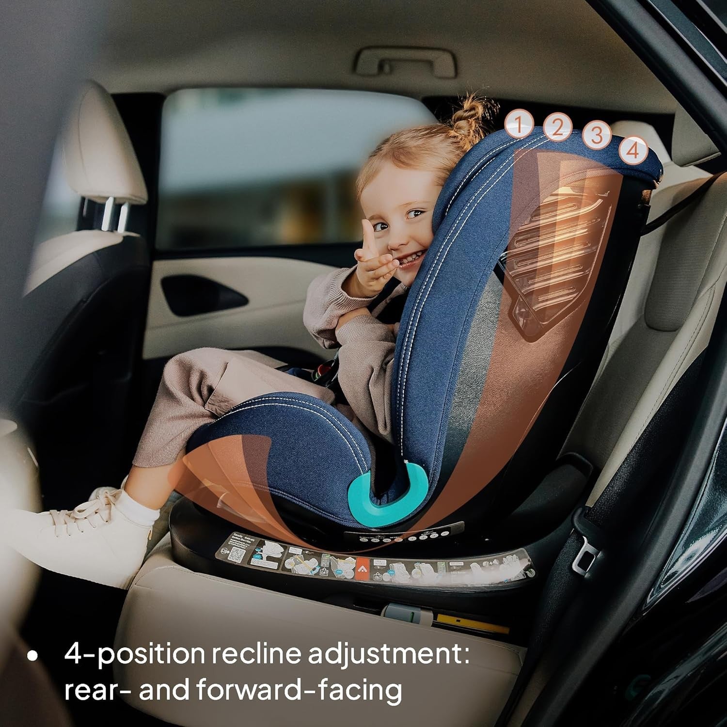 360° Swivel ISOFIX i-Size Baby Car Seat 0–12 Years & Forward Facing