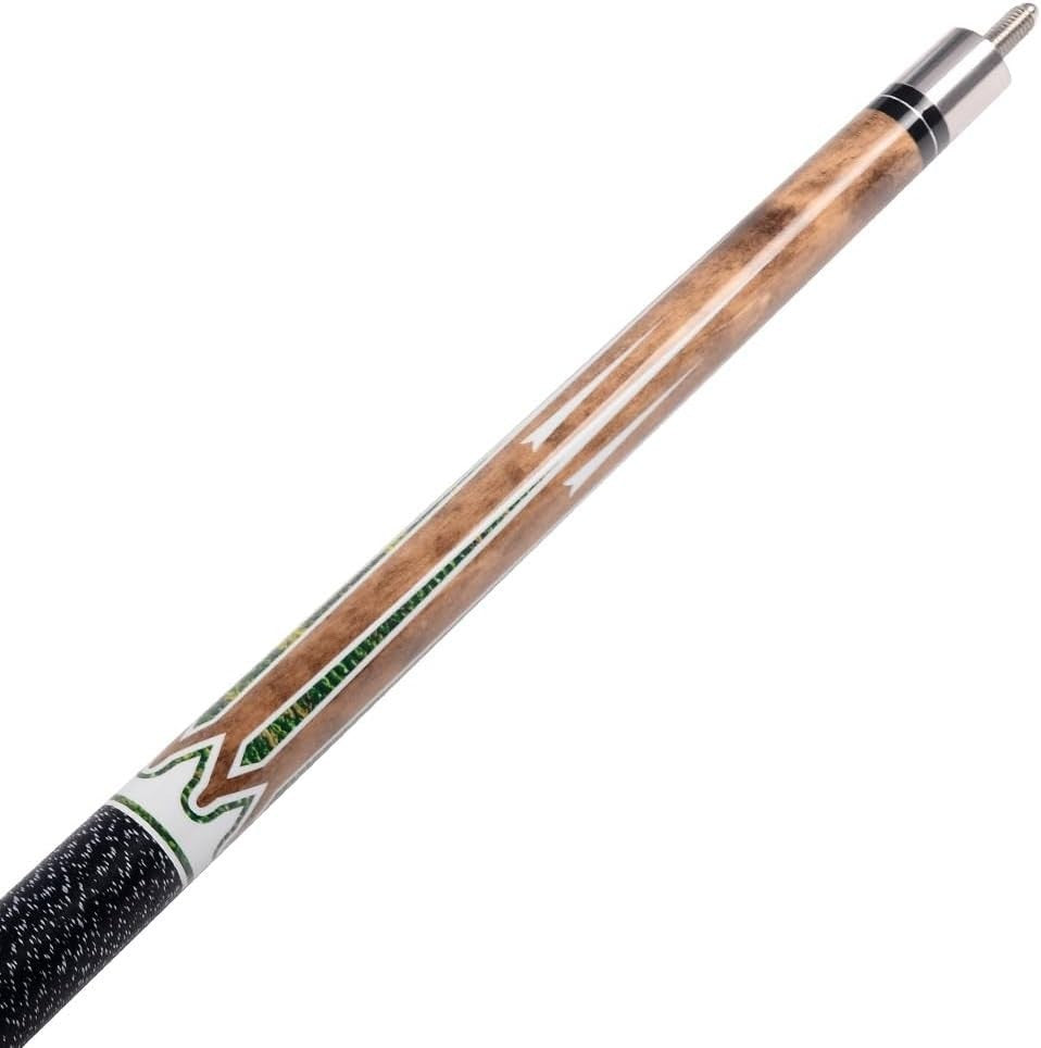58” Maple Pool Cue 13mm Tip Irish Linen Grip 1/2 Joint 19oz