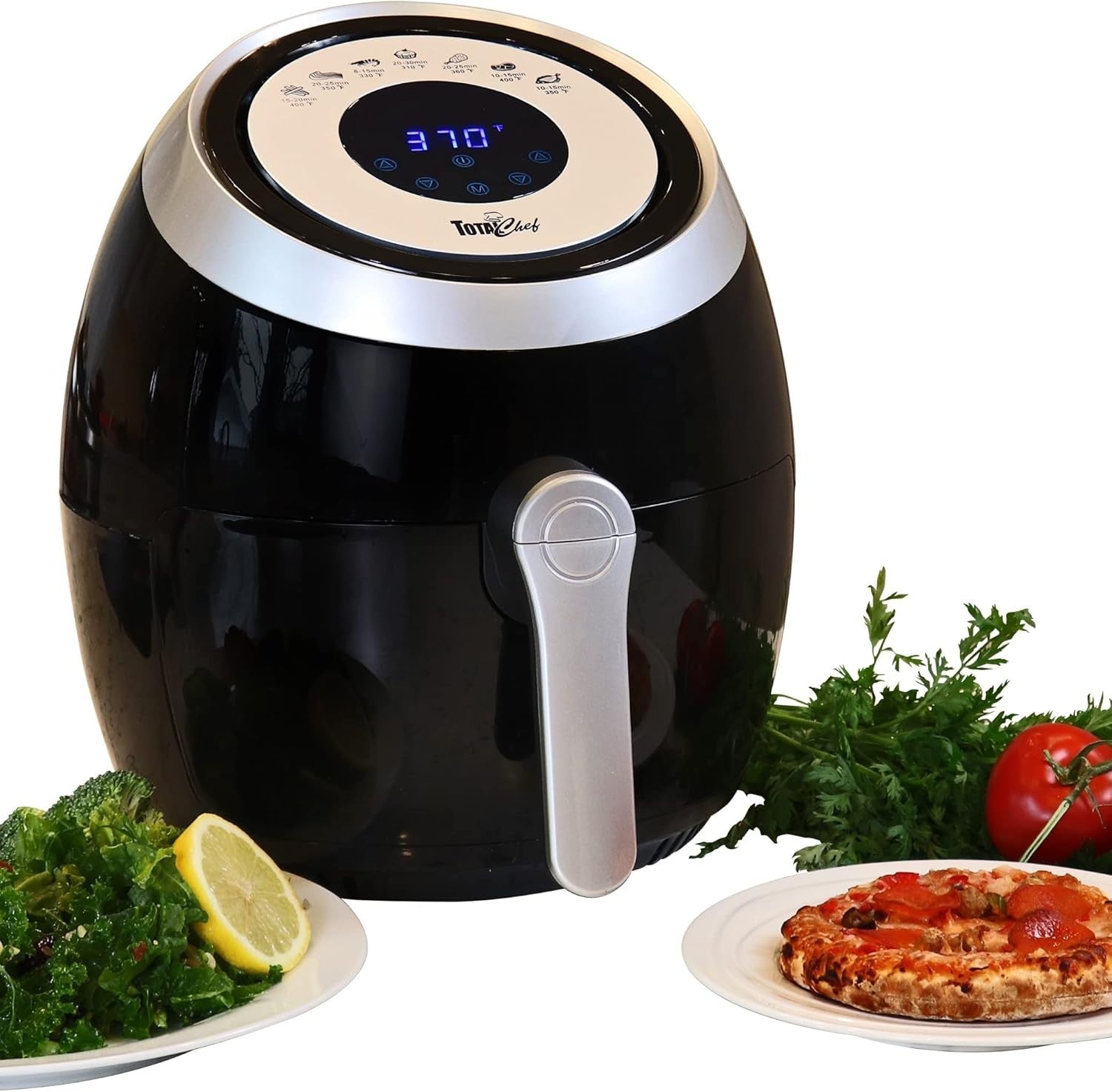 3.6L Compact Digital Air Fryer | Rapid Air Circulation | 7 Presets | Low-Oil