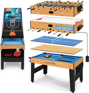 6-in-1 Multi Game Table 4ft Arcade Air Hockey Pool Foosball Indoor