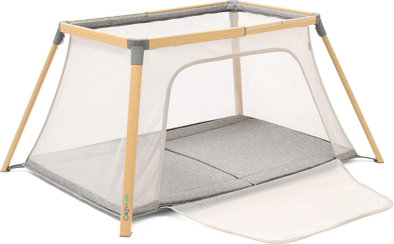 3in1 Baby Bassinet Travel Cot Playpen Mattress Lightweight Foldable Bed Charcoal
