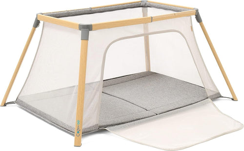 3in1 Baby Bassinet Travel Cot Playpen Mattress Lightweight Foldable Bed Charcoal