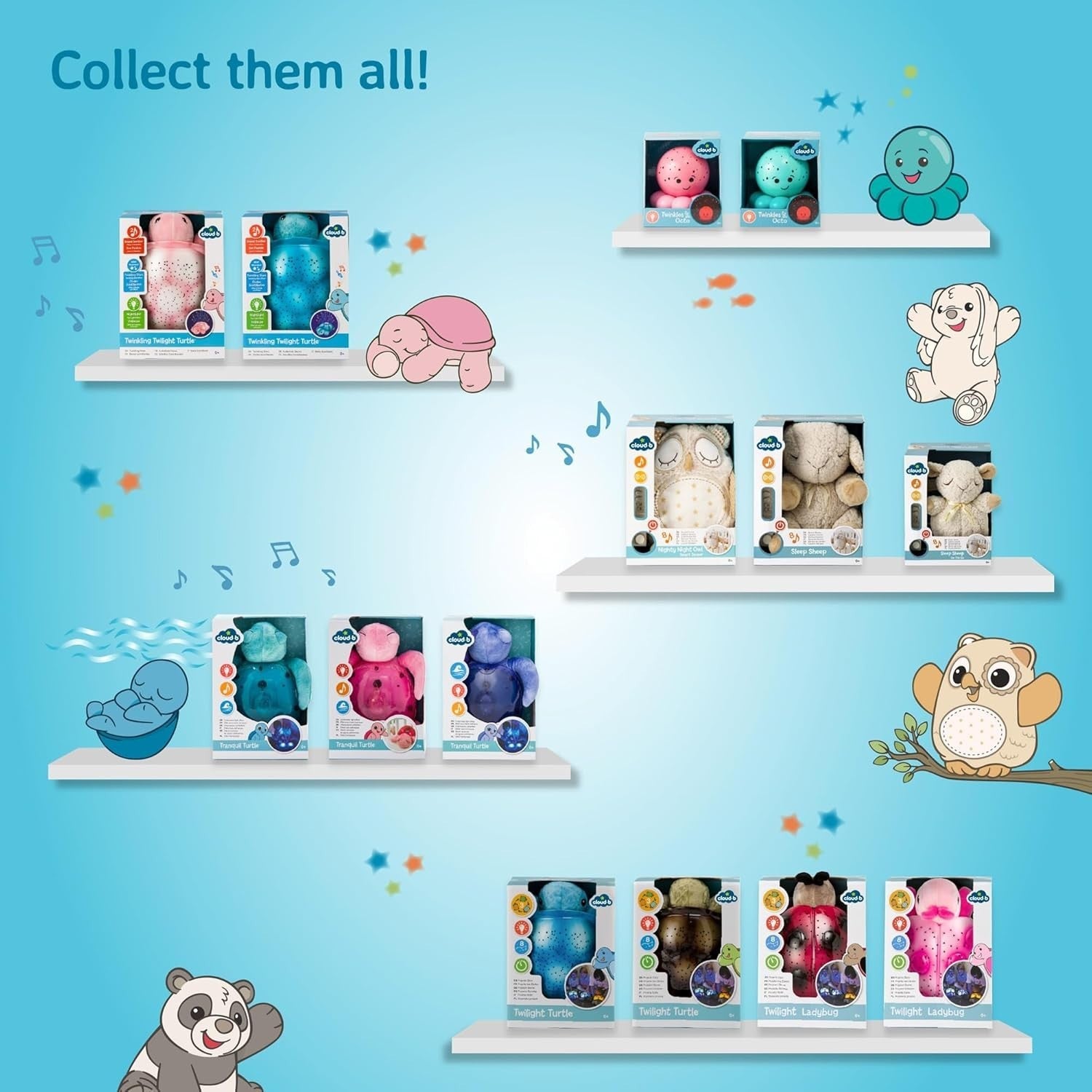 Sleep Sheep On the Go Baby White Noise Travel Toy Soothing Lullabies