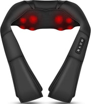 Electric Shiatsu Neck & Shoulder Massager with Heat Deep Kneading Back Relief