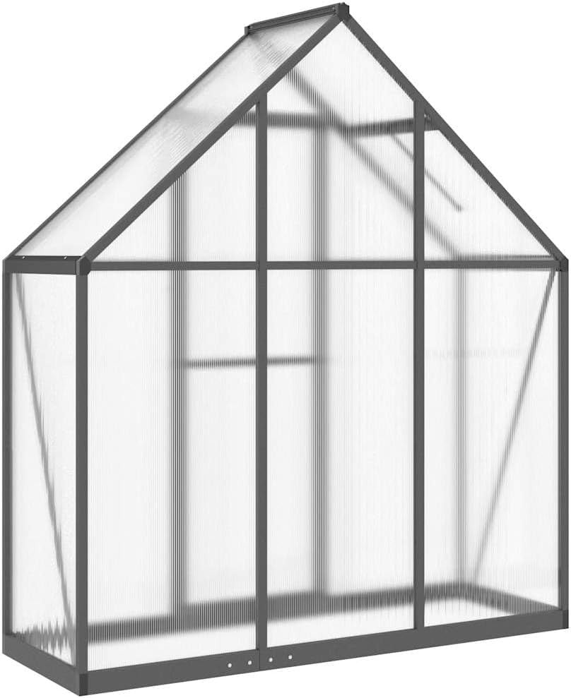 Compact Walk-In Greenhouse with Base Frame Aluminium & Polycarbonate
